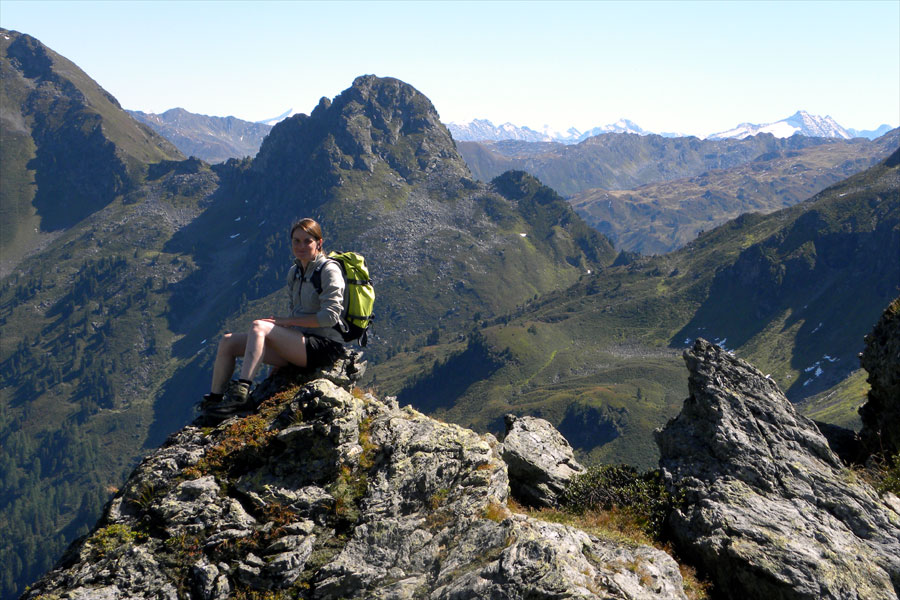Blick zu den Zillertaler Gletschern